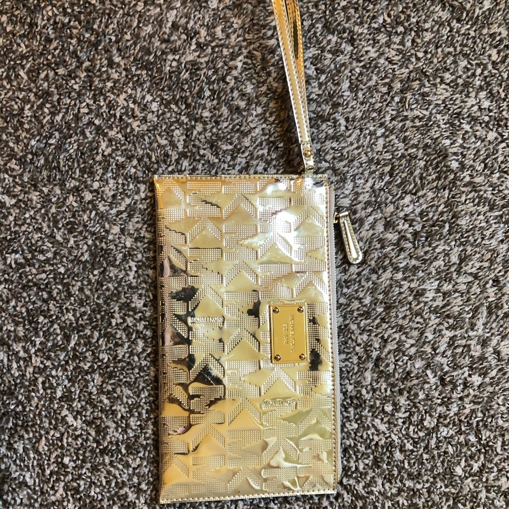 Michael Kors Gold Wristlet